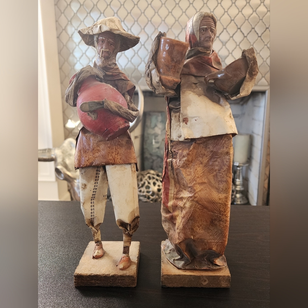2 Piece -Mexican Folk Art Paper Mache